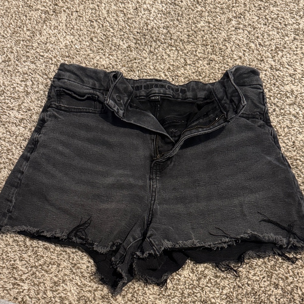 American eagle Women's Black Denim Shorts